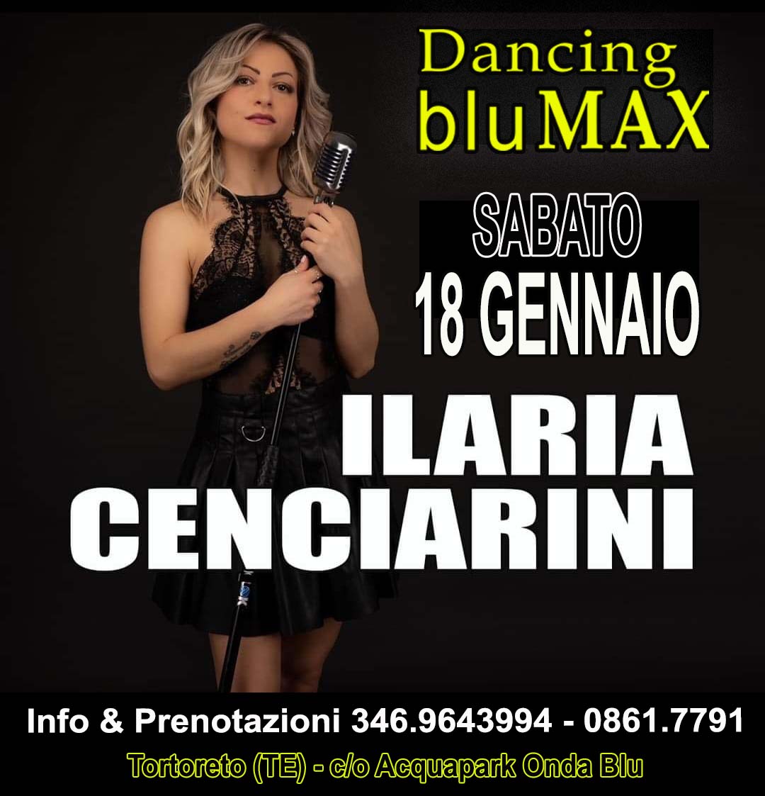 ILARIA CENCIARINI TORNAL BLU MAX!