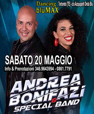 Sabato 20 Maggio: ANDREA BONIFAZI